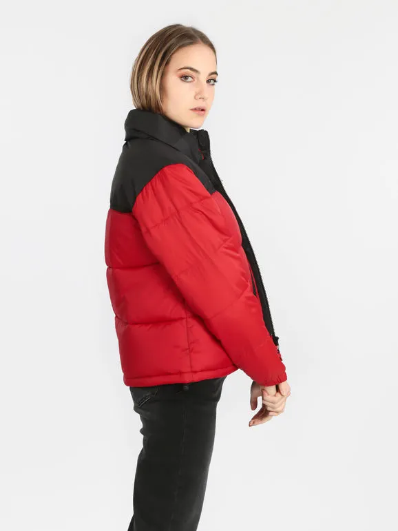 Flight Finery Chaqueta acolchada bicolor para mujer