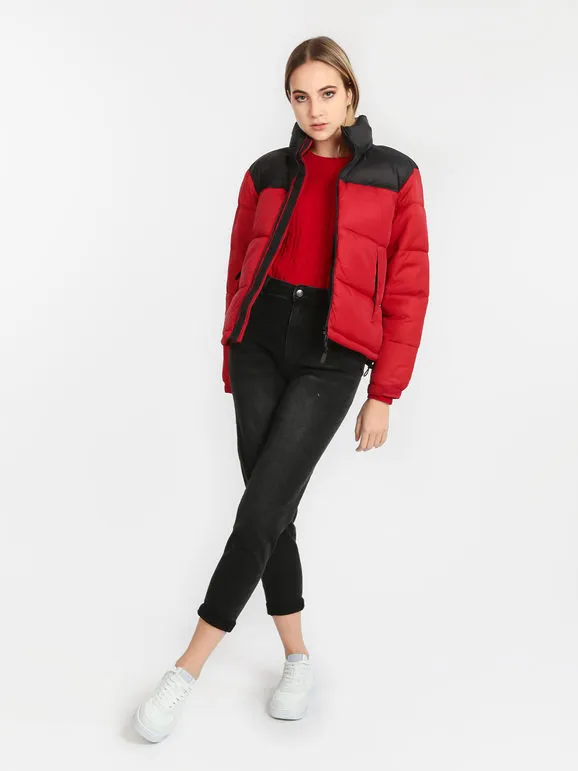 Flight Finery Chaqueta acolchada bicolor para mujer