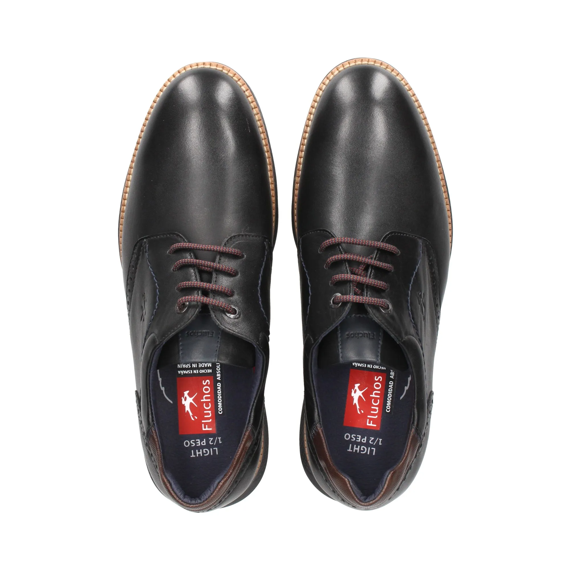 FLUCHOS Zapatos de vestir de Hombre NEGRO