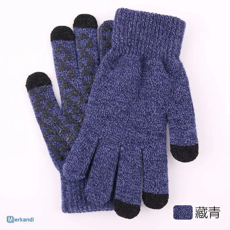 Guantes antideslizantes para pantalla táctil engrosados de invierno