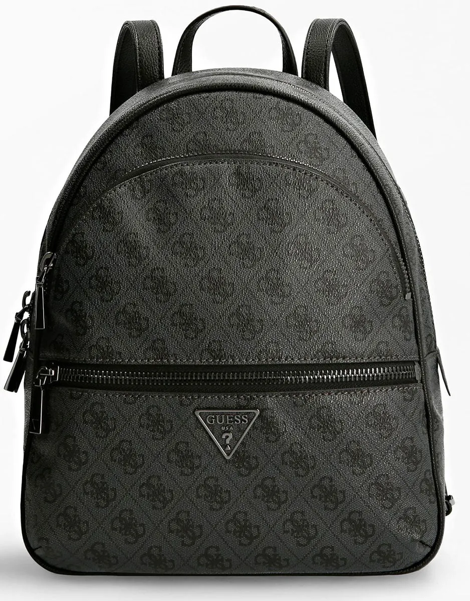 Guess Manhattan Mochila con bolsillos delanteros para mujer en carbón