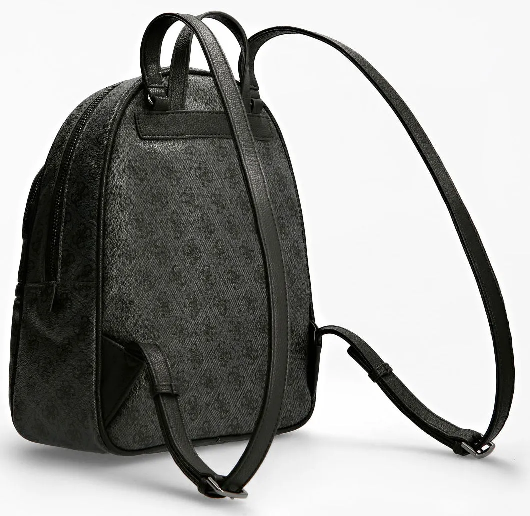 Guess Manhattan Mochila con bolsillos delanteros para mujer en carbón