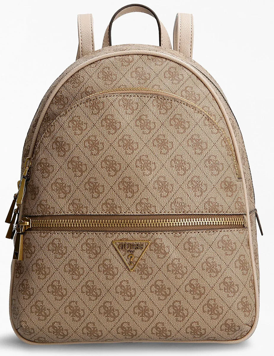 Guess Manhattan Mochila con bolsillos delanteros para mujer en lattee