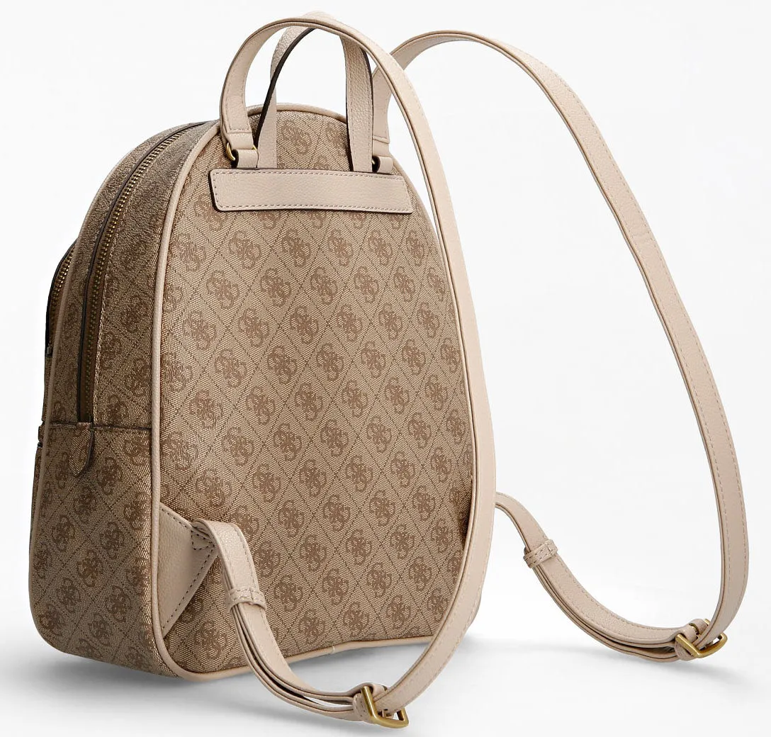 Guess Manhattan Mochila con bolsillos delanteros para mujer en lattee