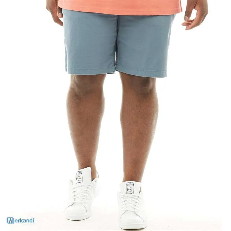 Hombre Tallas Grandes Tallas Chino Algodón Medio Pantalón 5 Color Diferente
