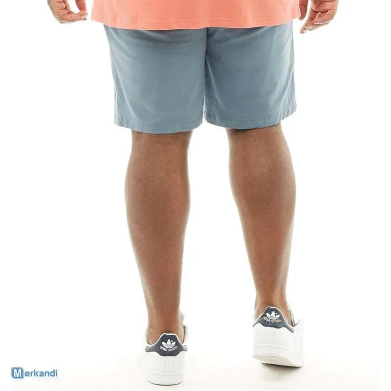 Hombre Tallas Grandes Tallas Chino Algodón Medio Pantalón 5 Color Diferente