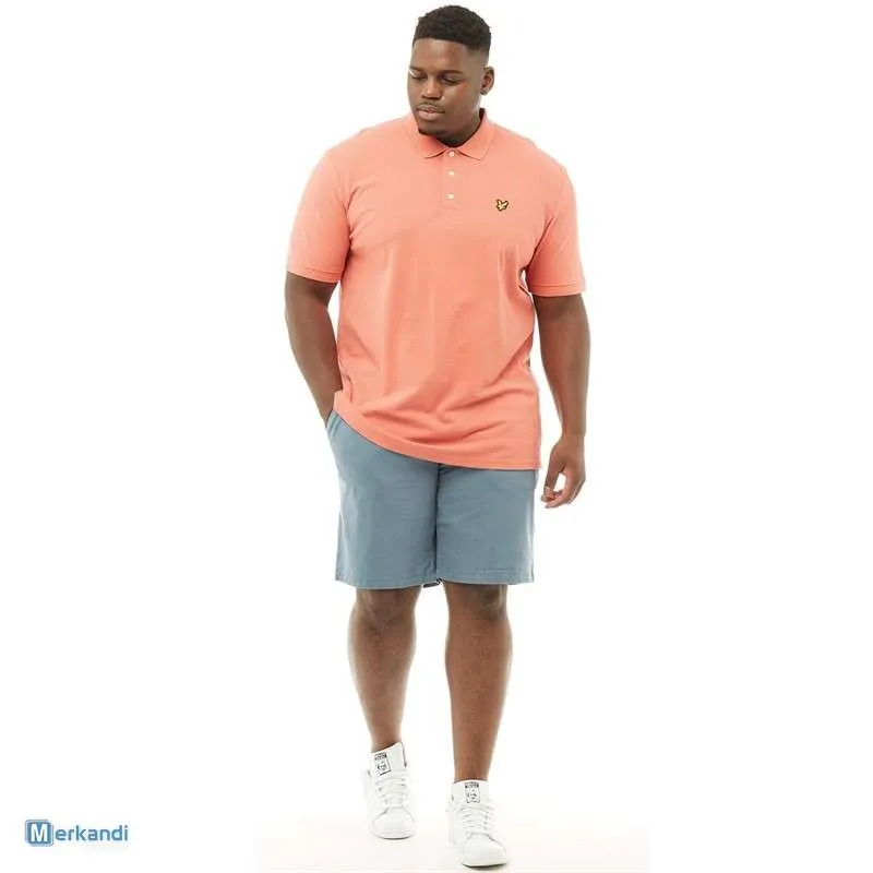 Hombre Tallas Grandes Tallas Chino Algodón Medio Pantalón 5 Color Diferente