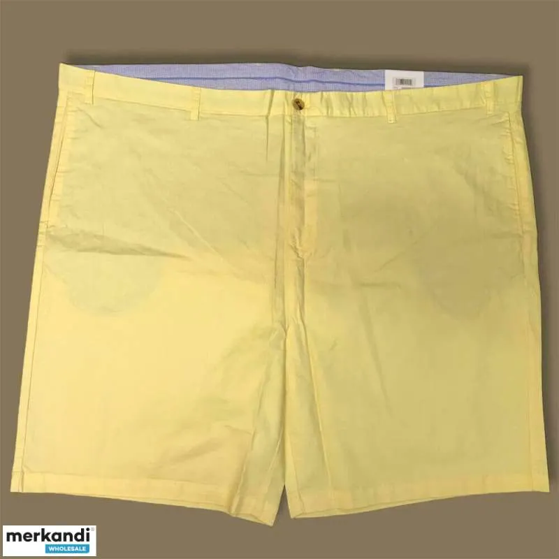 Hombre Tallas Grandes Tallas Chino Algodón Medio Pantalón 5 Color Diferente
