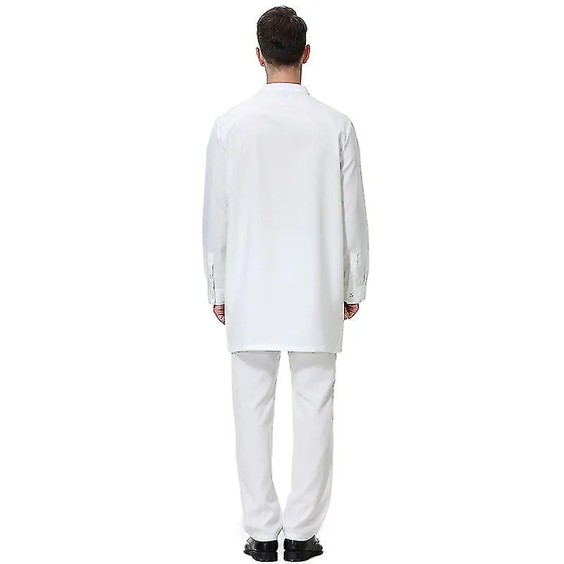 Hombres Ropa islámica musulmana Camisa Top Pantalones largos Pantalones Conjunto de trajes