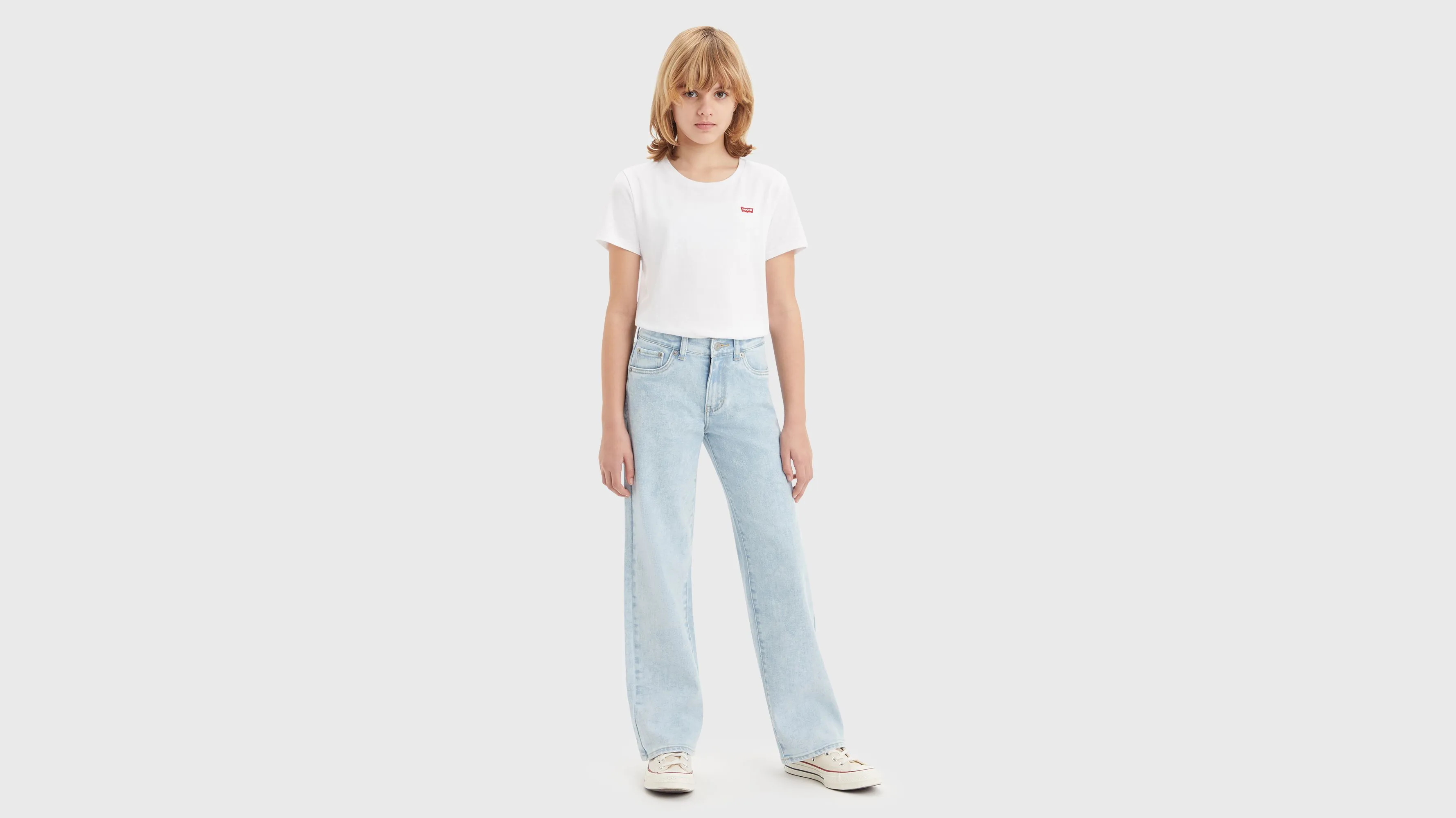Jeans Para Adolescentes De Pernera Ancha