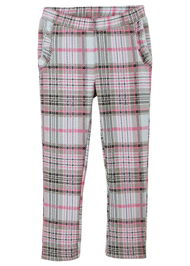LEGGINGS TéRMICOS CON VOLANTES PARA NIñAS GRISROSA
