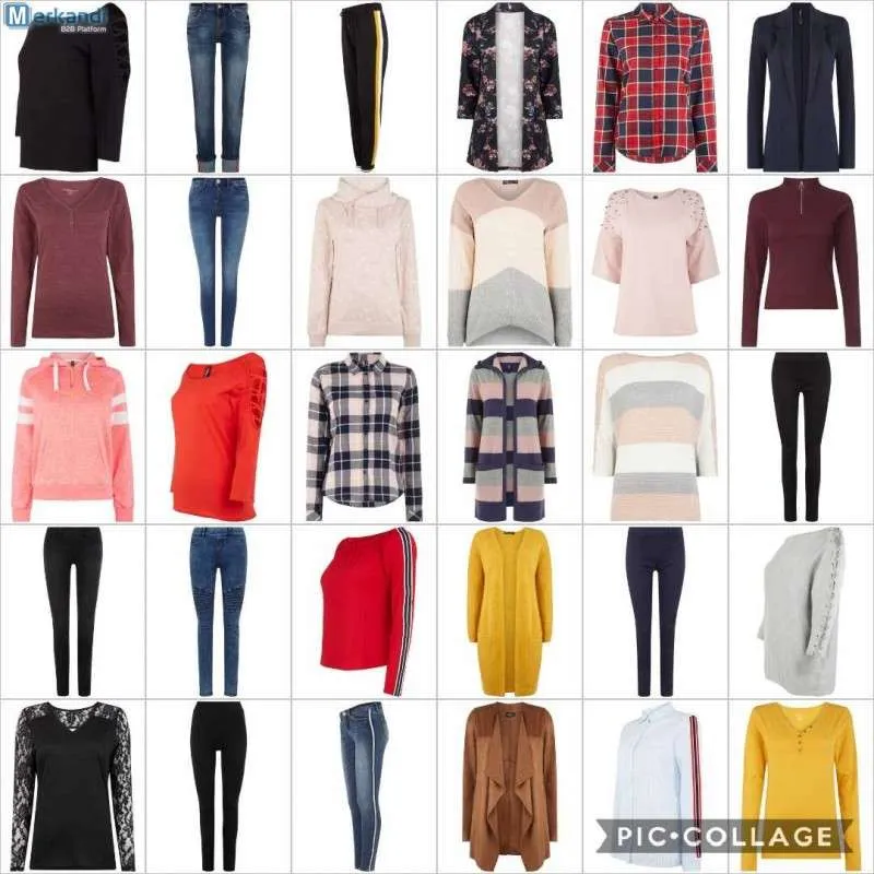 Lote Ropa Femenina Europea de Alta Calidad – Tendencias Otoño/Invierno REF: BLKF27