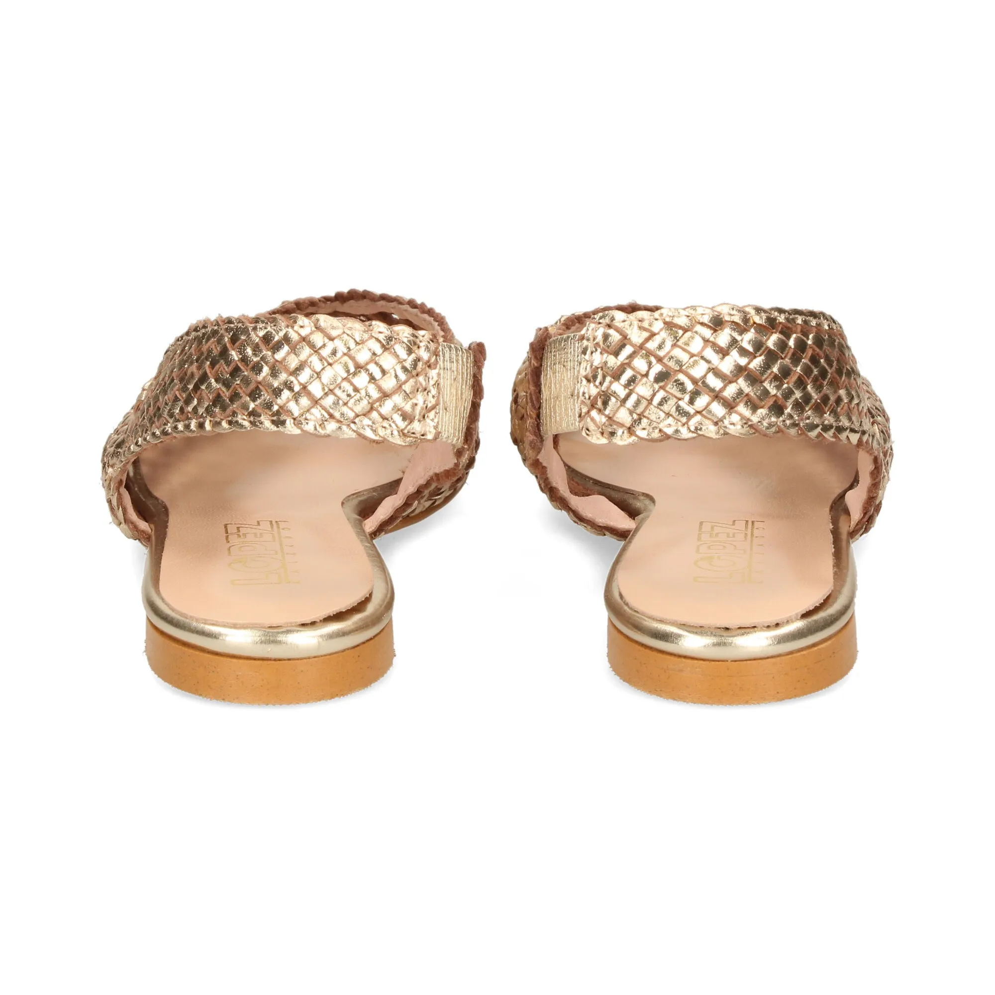LÓPEZ Zapatos planos de Mujer PLATINO