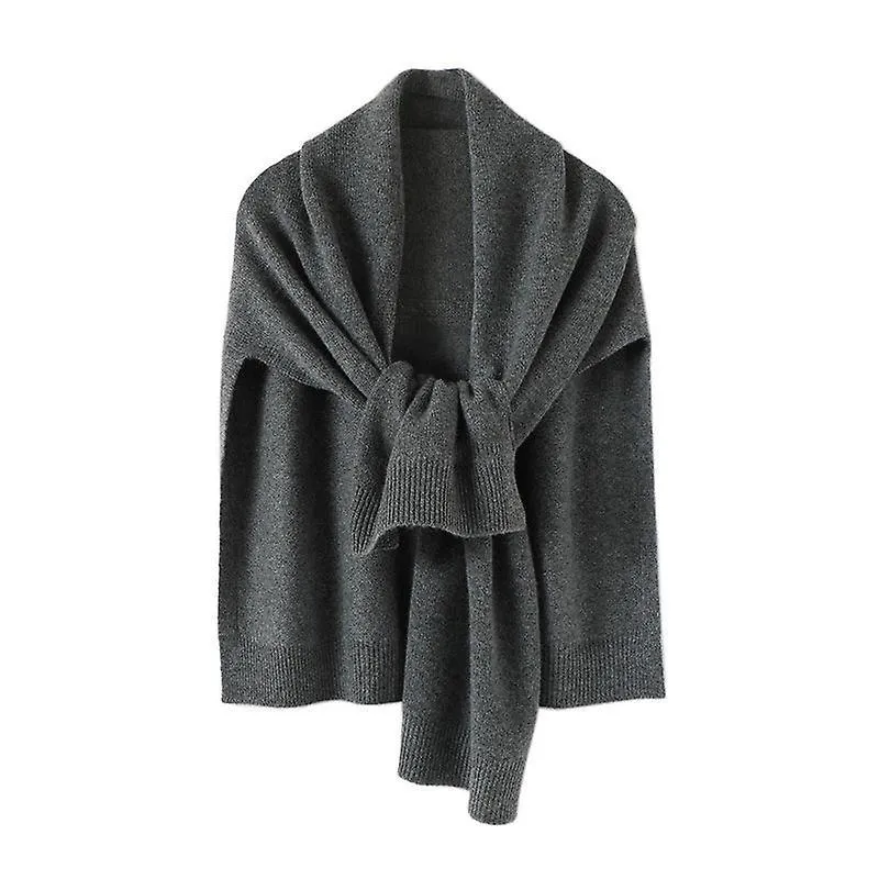 Mantón Tops de punto Cabo Otoño Invierno Nueva Moda Coreana Sweter Damski Warm Wild Solid Scarf Cardigan Poncho 2022 Ropa Mujer 