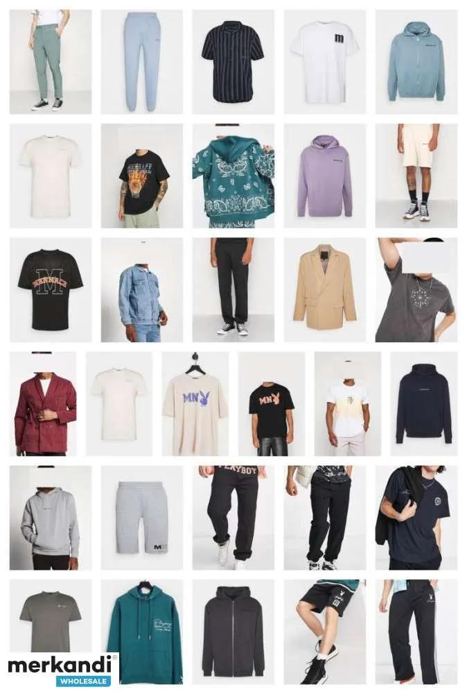 Mennace Mennace Moda Hombre Retazos Textiles Ropa Mix KG