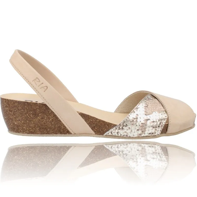 MENORQUINAS SANDALIAS CUñA PARA MUJER DE RIA BIO SINGAPUR SNAKE 332012