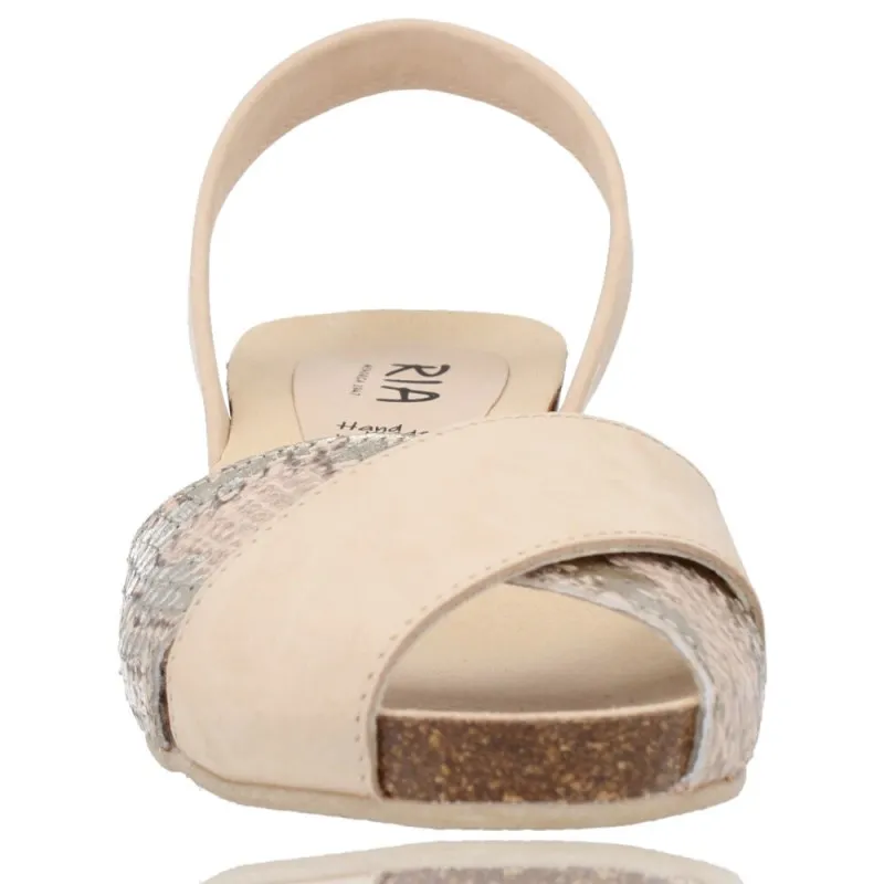 MENORQUINAS SANDALIAS CUñA PARA MUJER DE RIA BIO SINGAPUR SNAKE 332012