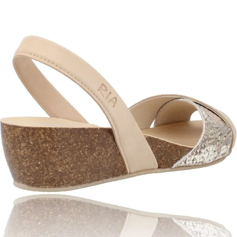 MENORQUINAS SANDALIAS CUñA PARA MUJER DE RIA BIO SINGAPUR SNAKE 332012