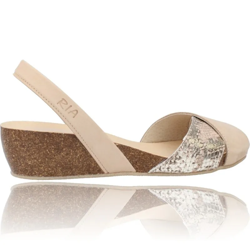 MENORQUINAS SANDALIAS CUñA PARA MUJER DE RIA BIO SINGAPUR SNAKE 332012