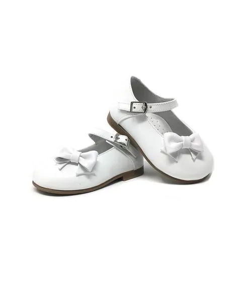 mercedita charol blanco c/ hebilla