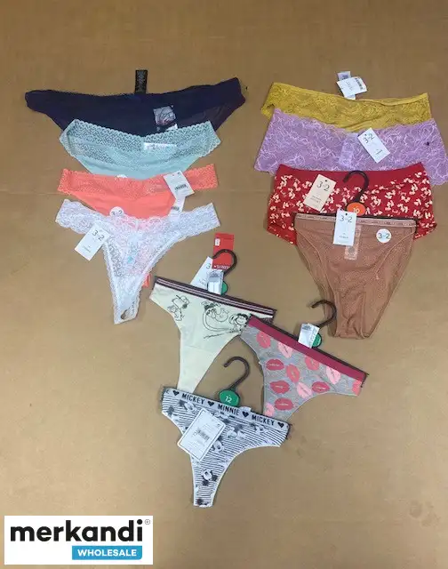 Mezcla de ropa interior de alta calidad para hombres, mujeres y niños de reconocidas marcas del Reino Unido