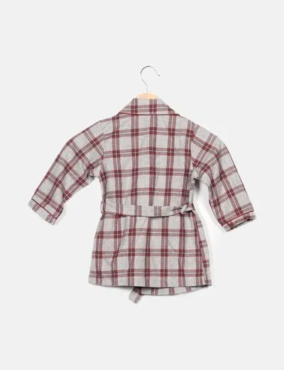 Mis pijamitas Batín gris de cuadros