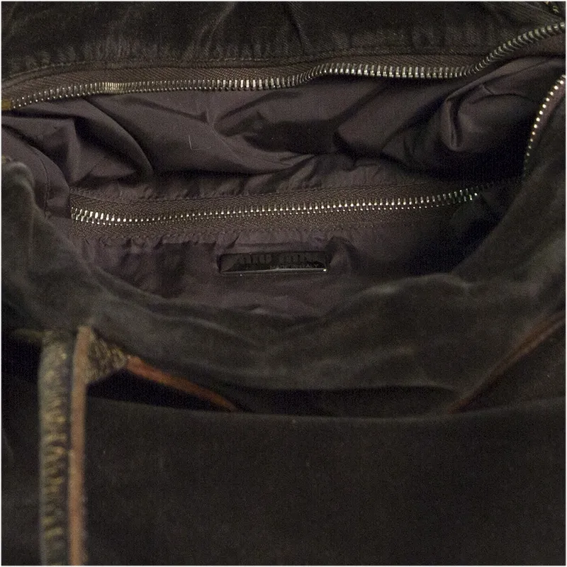Miu Miu Bolso Terciopelo Marrón