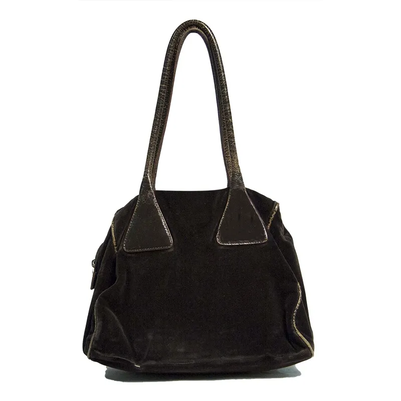 Miu Miu Bolso Terciopelo Marrón