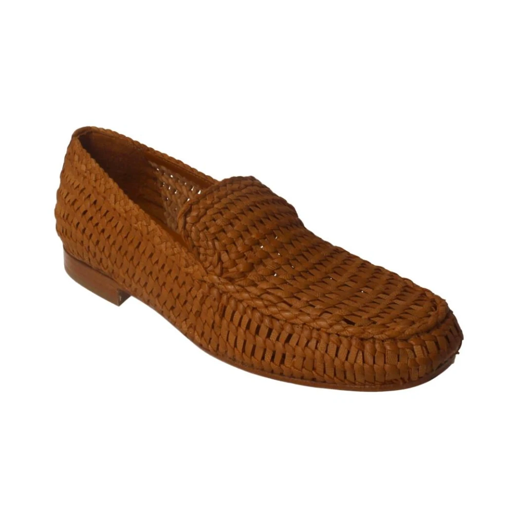 Mocasín de Cuero Trenzado Hecho a Mano para Mujere