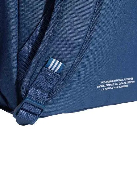 mochila adidas prem logo azul para niños
