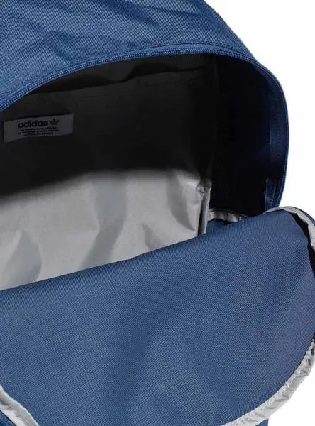 mochila adidas prem logo azul para niños