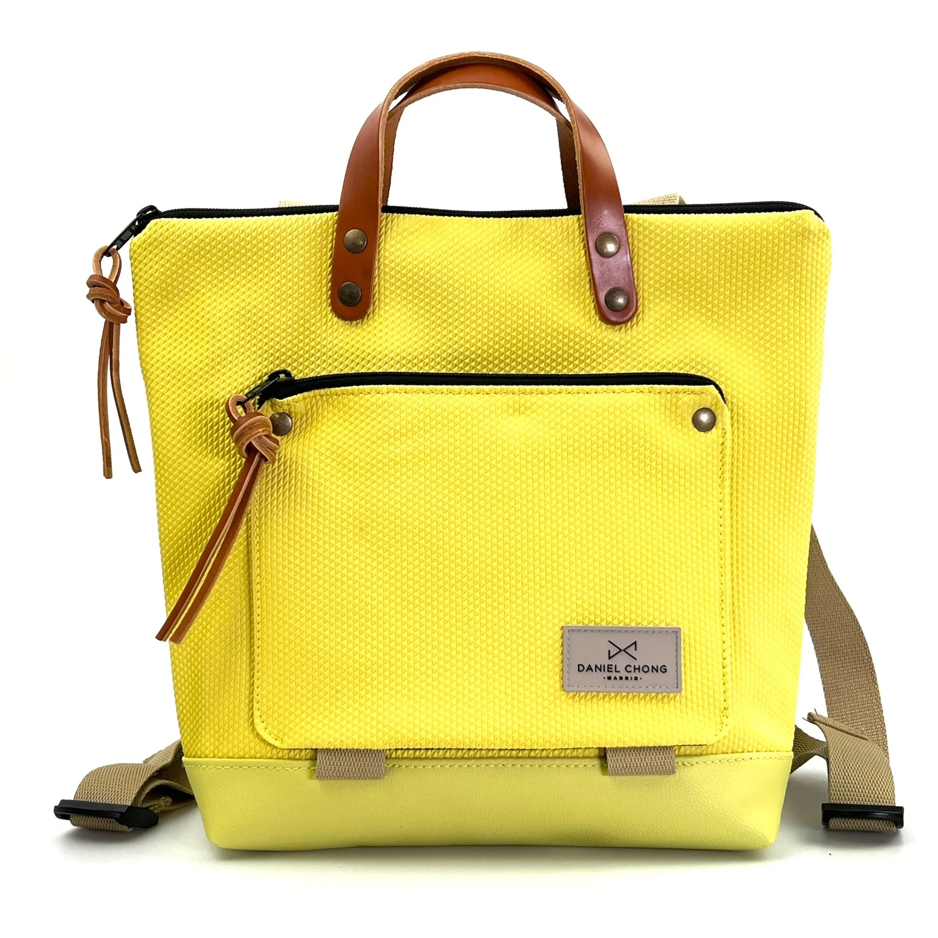 mochila mini cuadrada book holder impermeable zafiro