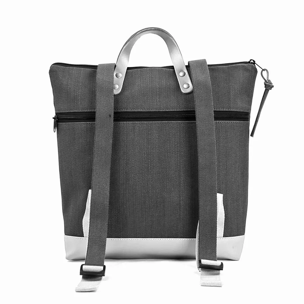 mochila mini cuadrada book holder impermeable zafiro