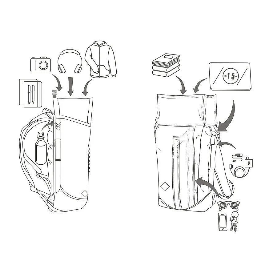 MOCHILA NITRO SCRAMBLER  DEAD FLOWER  WOMEN´S