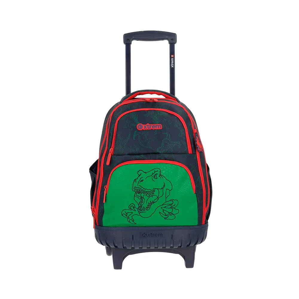 Morral con ruedas Cross Dino para nios azul