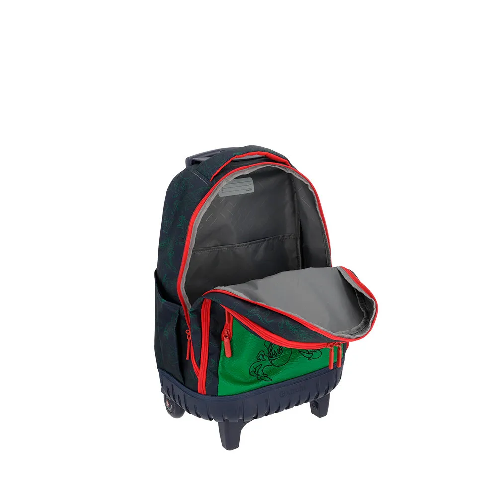 Morral con ruedas Cross Dino para nios azul