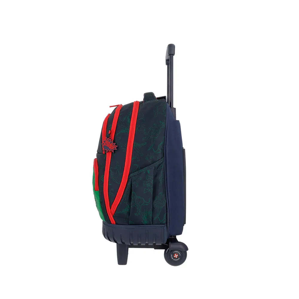 Morral con ruedas Cross Dino para nios azul