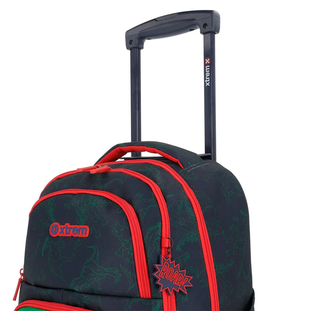 Morral con ruedas Cross Dino para nios azul