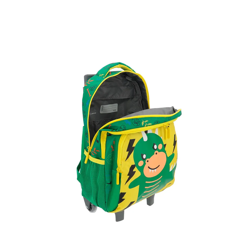 Morral con ruedas para nios Lincoln verde