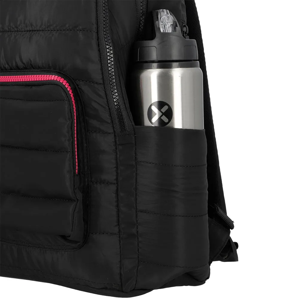 Morral para laptop 15 de mujer Hamilton negra/rosada