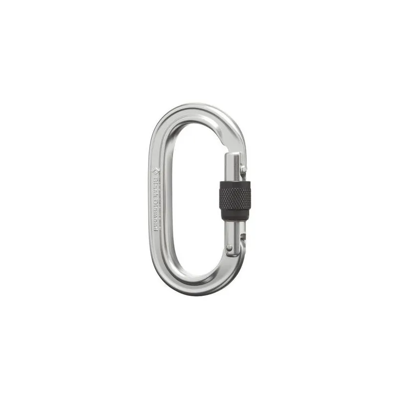 Mosquetón Black Diamond Oval Keylock Screwgate Biner (Pulido)