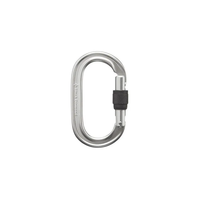 Mosquetón Black Diamond Oval Keylock Screwgate Biner (Pulido)