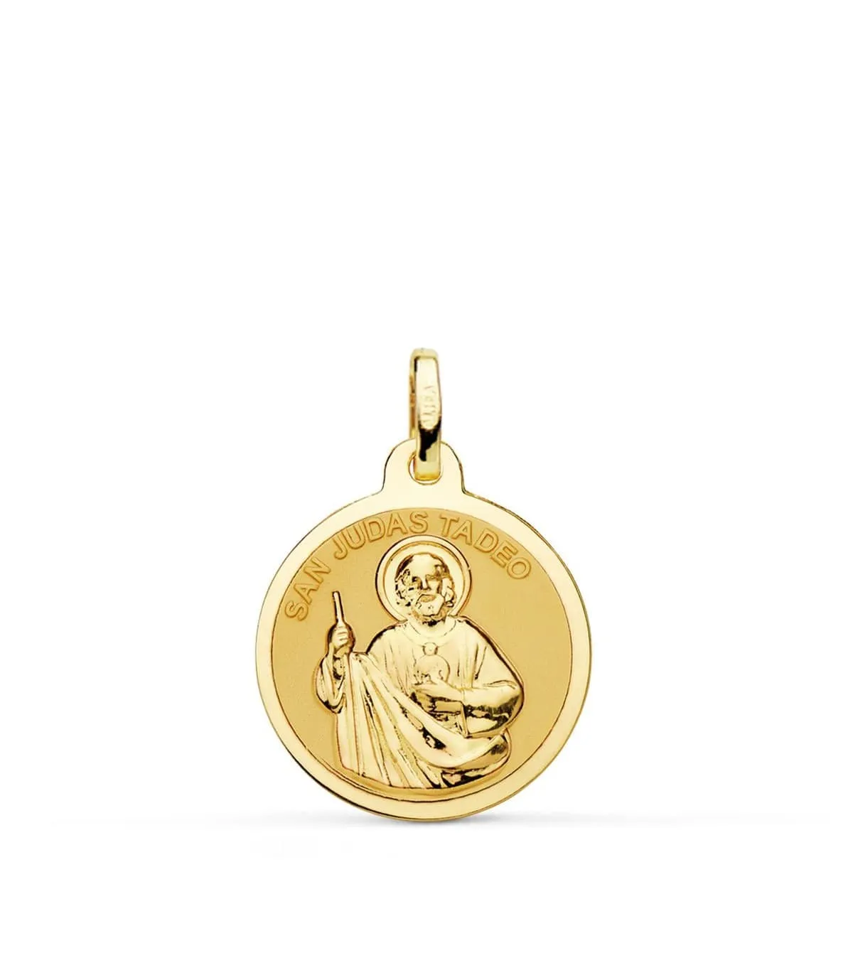 Médaille Saint Jude Thaddeus 18K 18mm Brillante