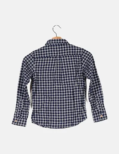 Name it Camisa azul marino de cuadros