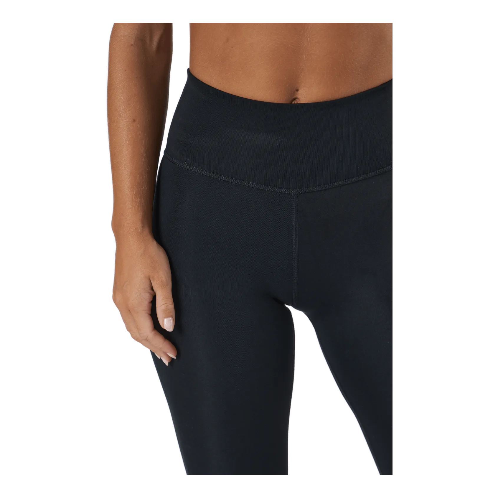 NIKE DRIFIT SWOOSH RUN WOMEN'S 7/8 BLACK/WHITE