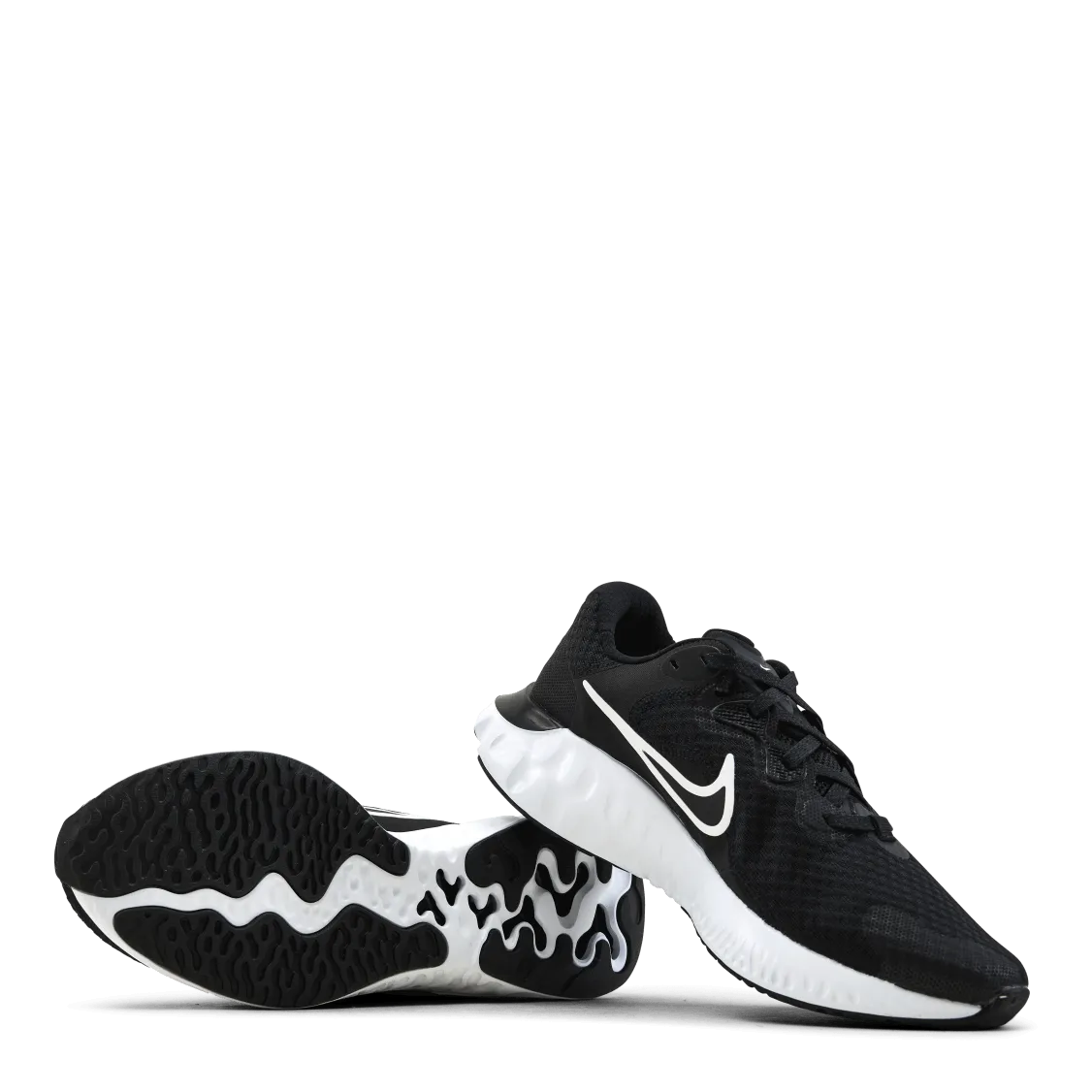 NIKE RENEW RUN 2 MEN'S RUNNING SHOE BLACK/WHITEDK SMOKE GREY