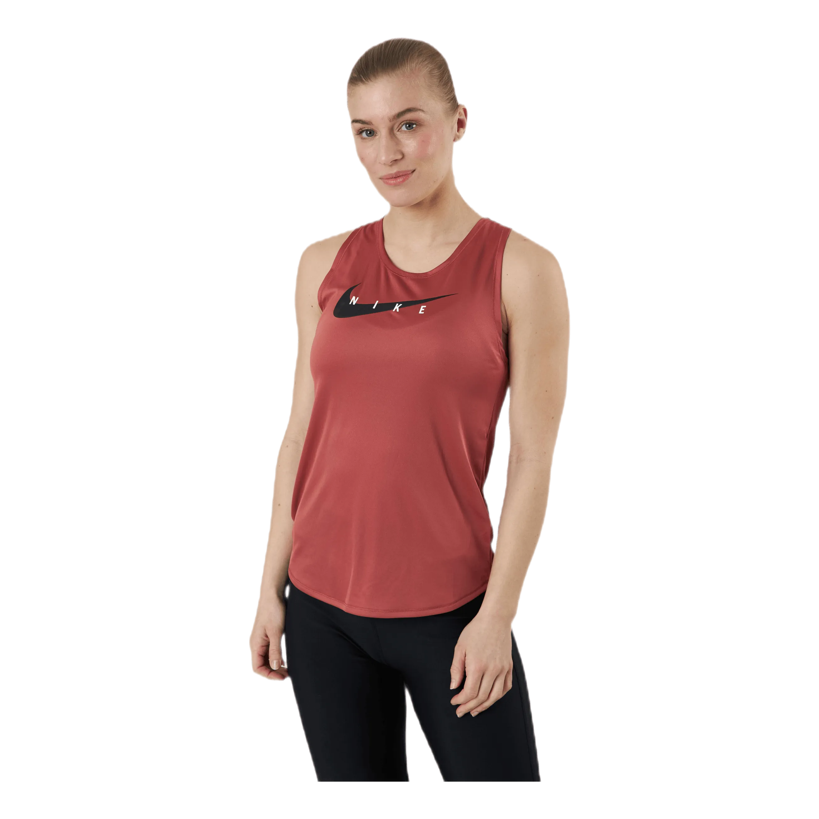Nike Swoosh Running Tank Red