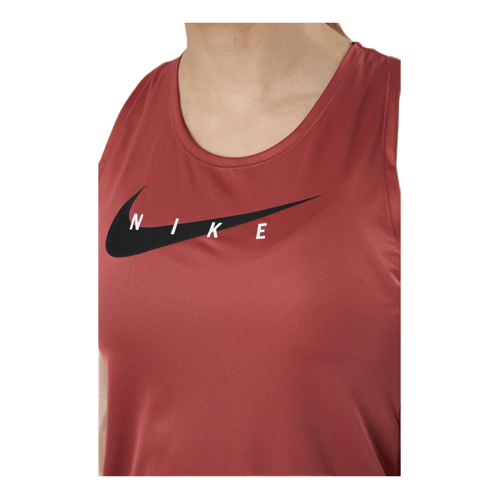 Nike Swoosh Running Tank Red