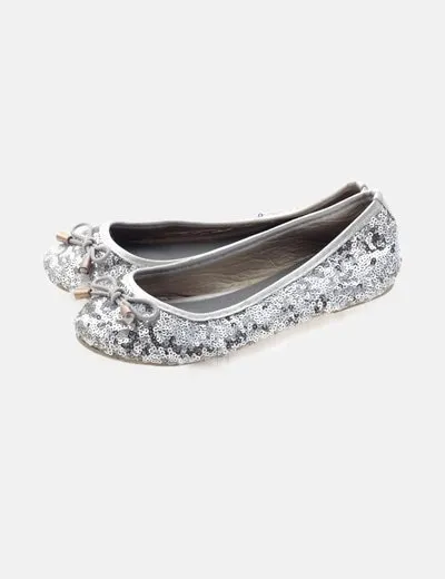 NoName Bailarina plateada glitter
