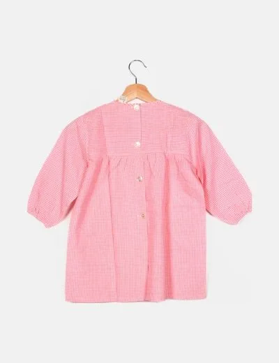 NoName Bata rosa de cuadros